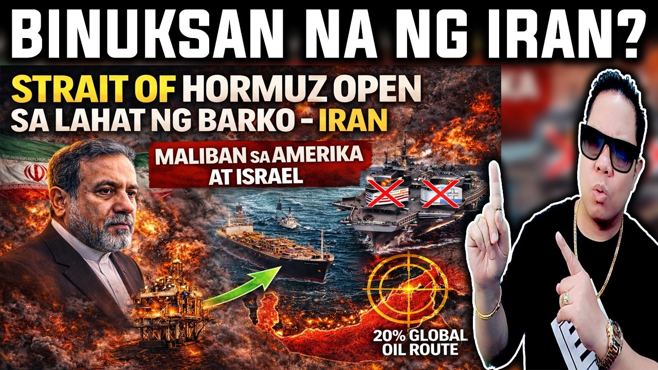 IRAN SINABING PWEDE DUMAAN SA STRAIT OF HORMUZ LAHAT NG BARKO MALIBAN SA AMERIKA AT ISRAEL