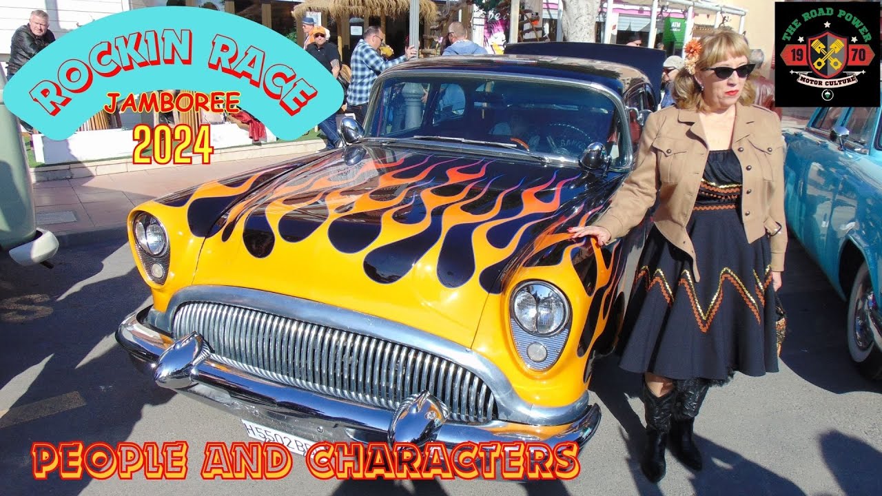 "PERSONAJES RETRO-VINTAGE" del ROCKIN' RACE JAMBOREE & CLASSICS ON WHEELS 2024-Torremolinos