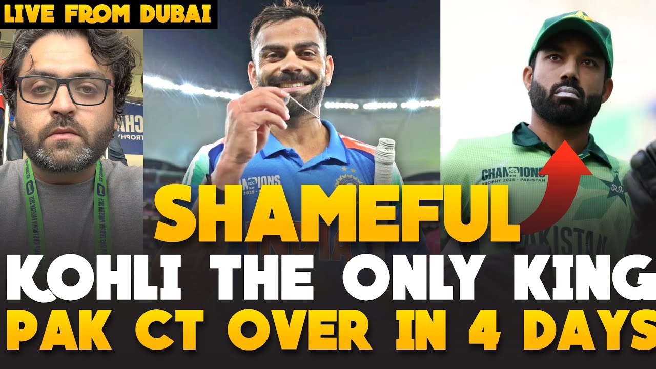 Virat Kohli THE ONLY KING of Cricket | Pakistan Champions Trophy OVER IN 4 days | India vs Pakistan
