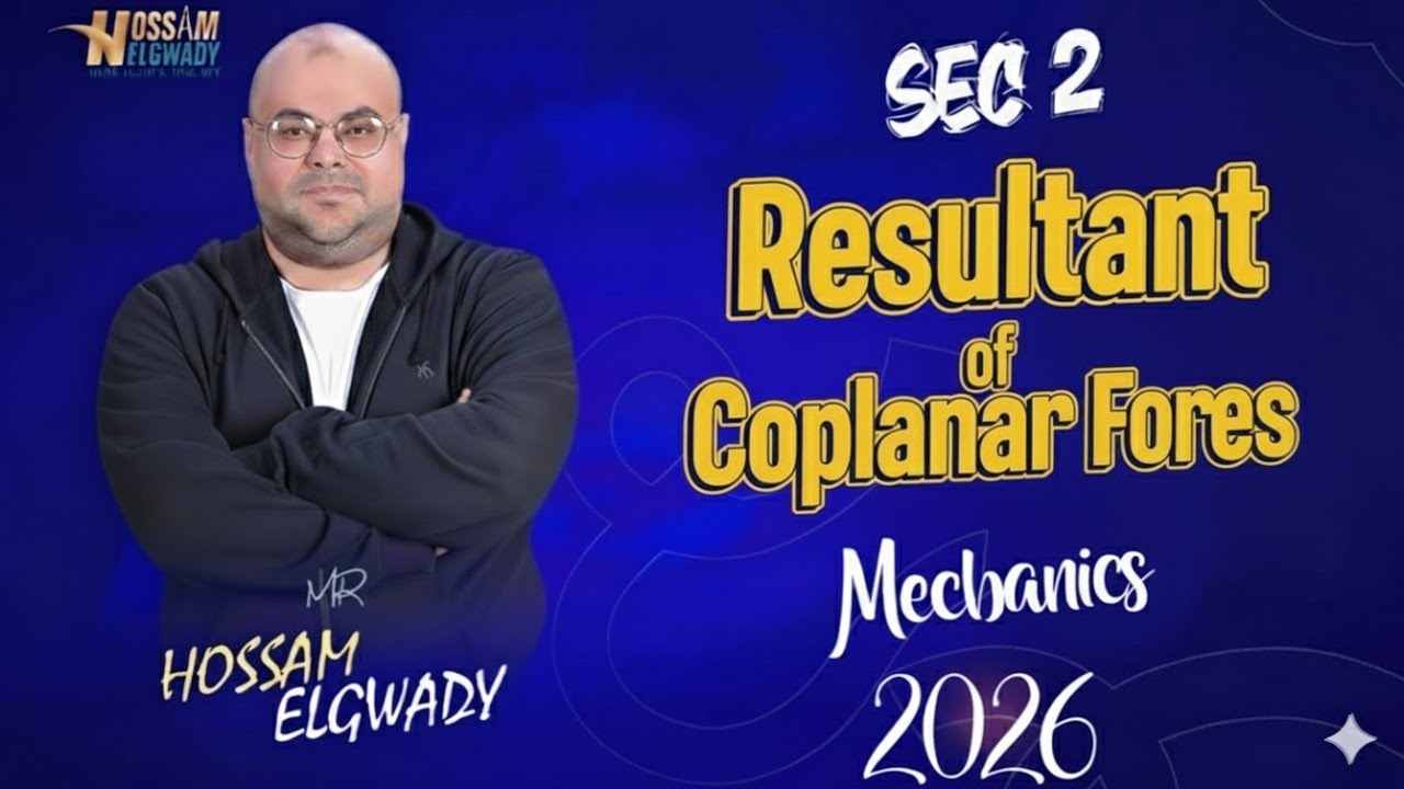 Resultant of Coplanar Forces تانيه ثانوي Sec2 2026