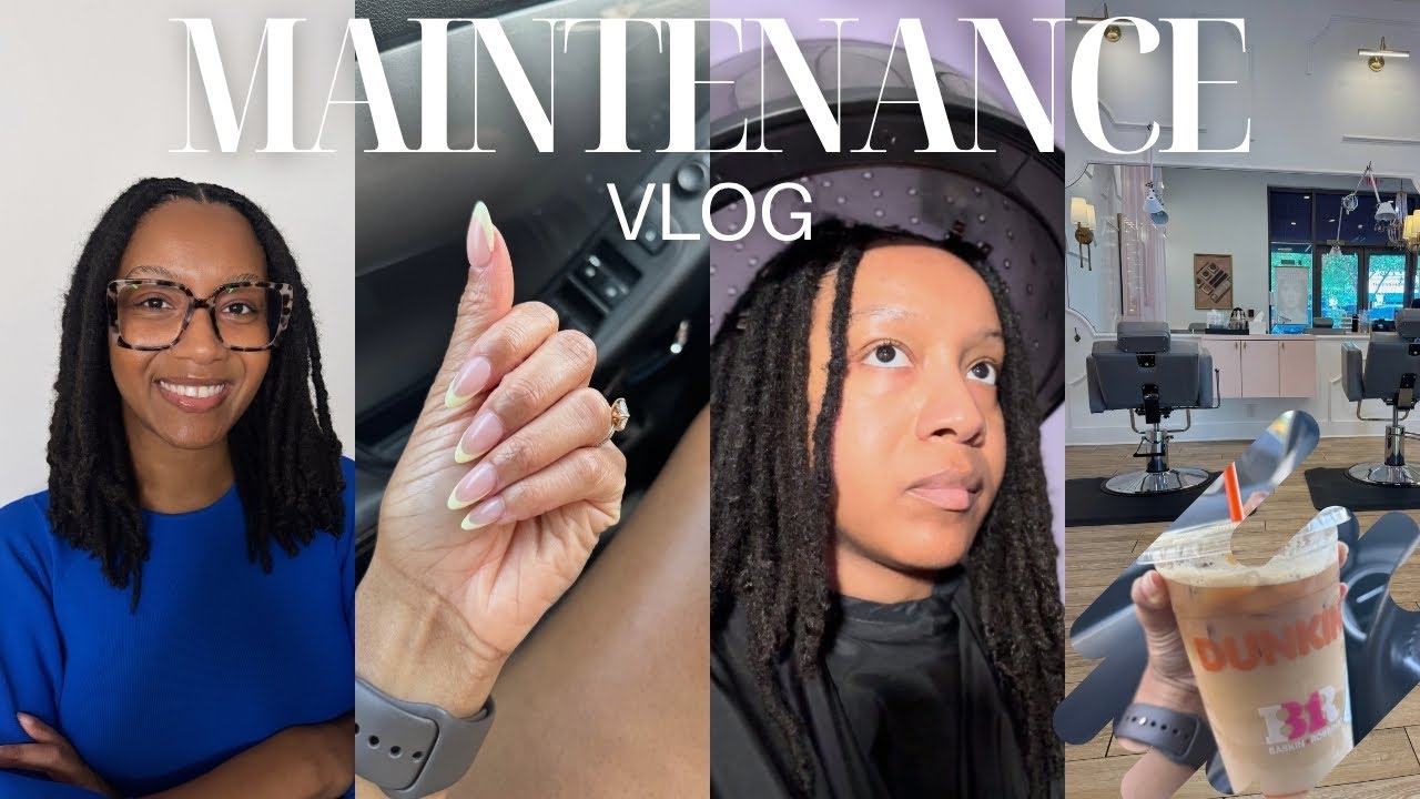 Maintenance VLOG | My Locs Journey, New Work Photo, Nails