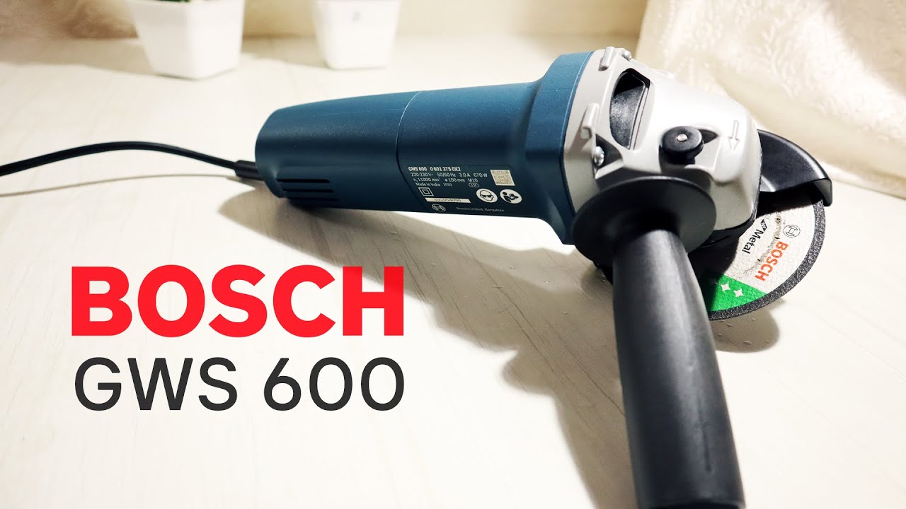 Bosch GWS 600 Angle Grinder (2021 Model) - Unboxing and Assembly