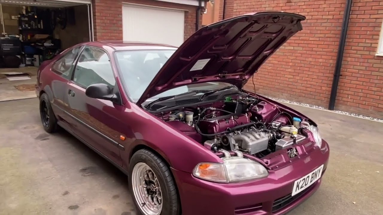 My K Swap EJ2 Civic project in 10 minutes.