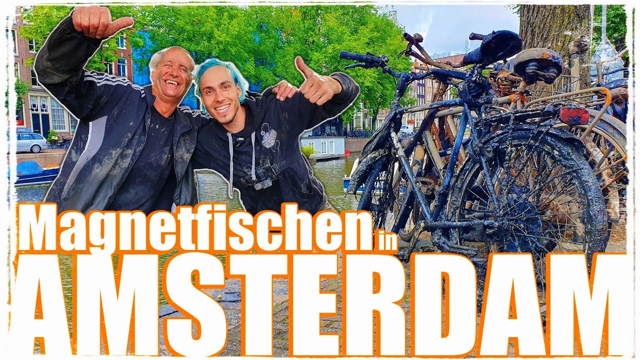 Total verr&uuml;cktes MAGNETFISCHEN 🧲 Mit @WimsTreasureAdventures  Pt.1 Magnetfischen in Amsterdam