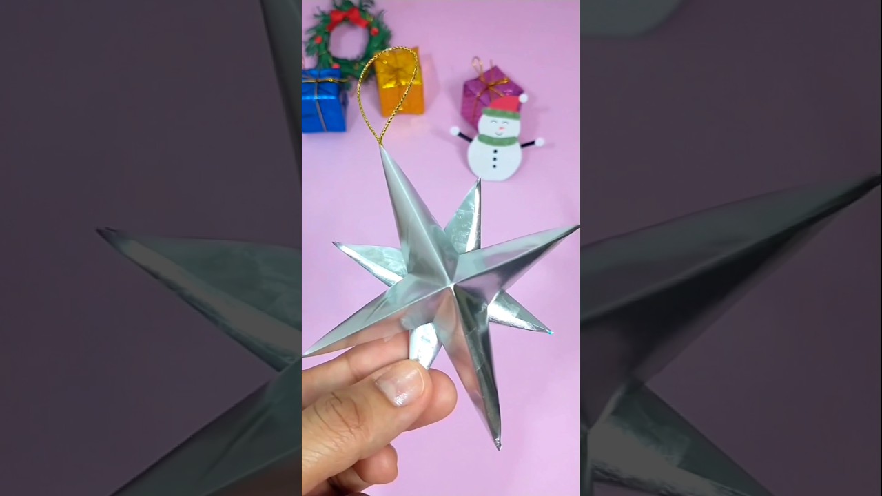 DIY DE NATAL  como fazer estrela de natal #diyxmas #diynavidad #xmasdecorations