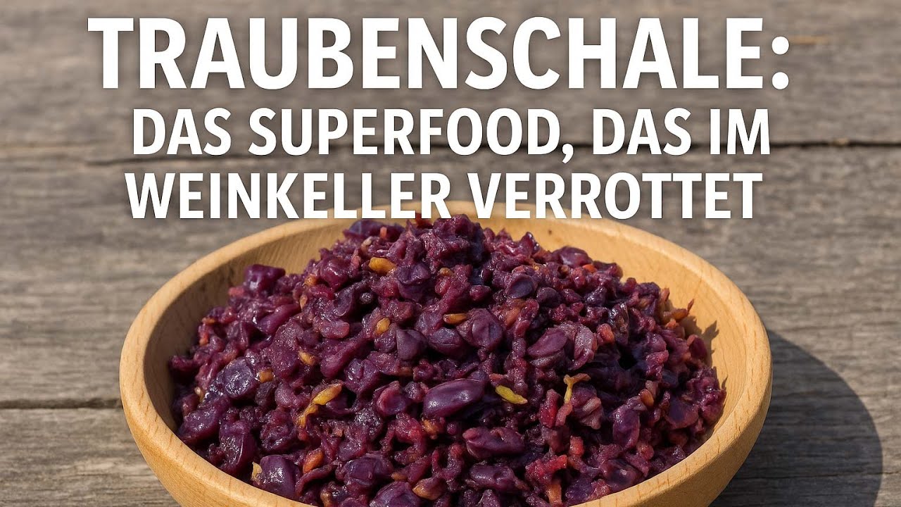 Traubenschale: Das Superfood, das im Weinkeller verrottet