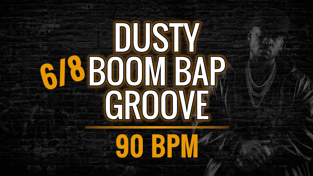Boom Bap Drum Backing Track – 6/8 Time – 90 BPM (Drums Only)