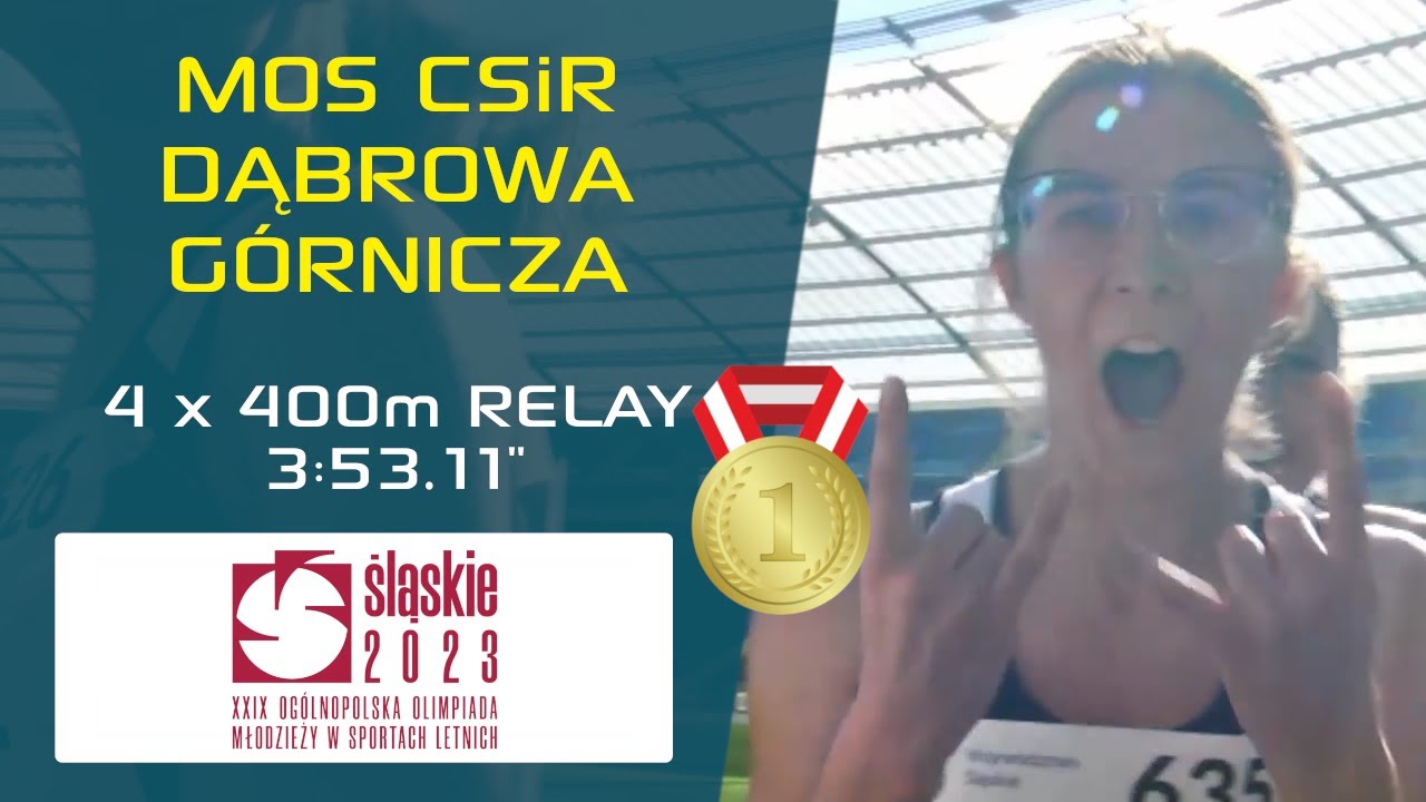 MOS CSiR DĄBROWA GÓRNICZA | 4x400m 𝙍𝙀𝙇𝘼𝙔 🏃‍♀️ | U18 🇵🇱 ATHLETICS CHAMPIONSHIPS - CHORZÓW 2023