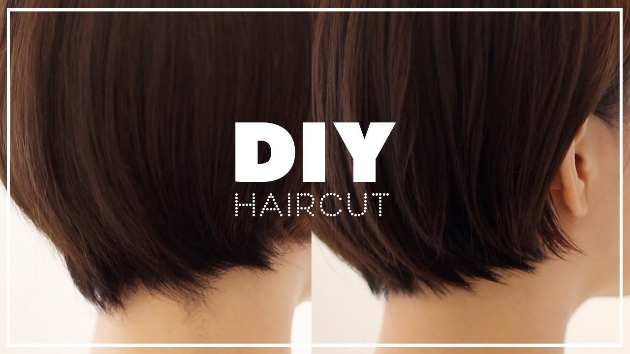 セルフカットで伸びたショートヘアの襟足を整えてショートボブにする【DIY】
