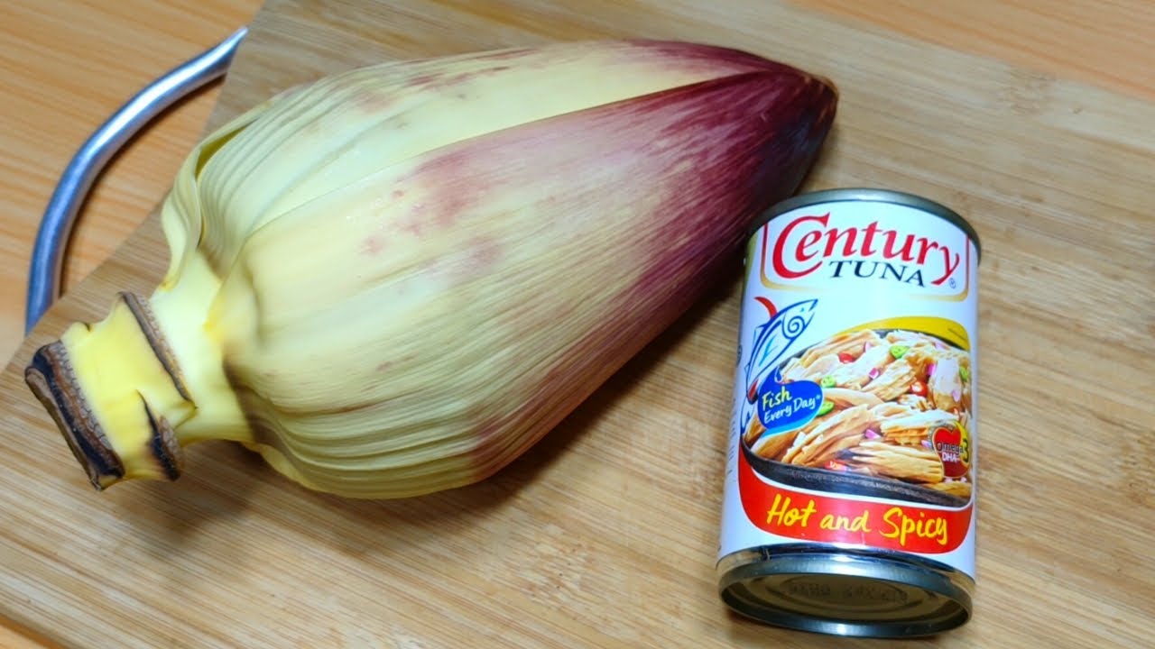 Puso ng saging at canned tuna perfect combination para sa mura pero sobrang sarap na ulam