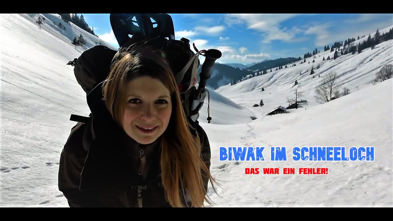 Winterbiwak ❄️Die extremste Nacht im Schneeloch 🌨️ Vanessa Solotour in den Alpen