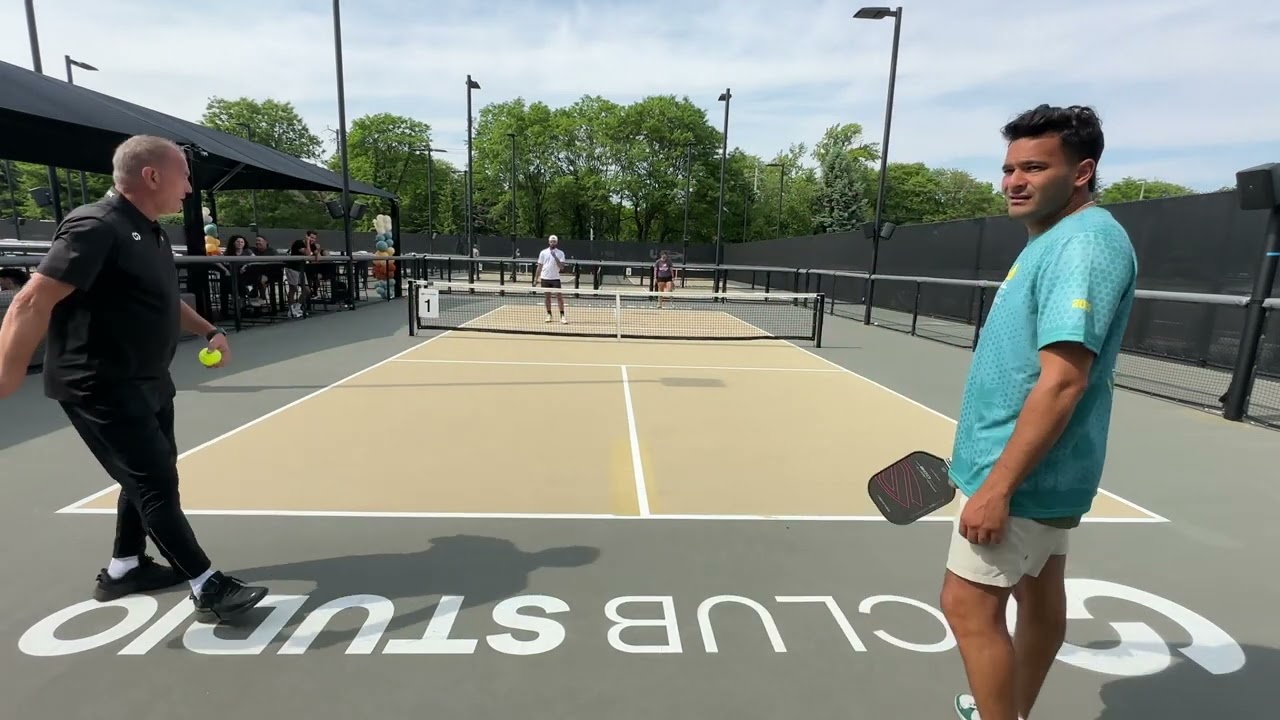 Senior Pro Marius and partner Mina VS Chris and Robyn. Club Studio Grand Opening Game 2