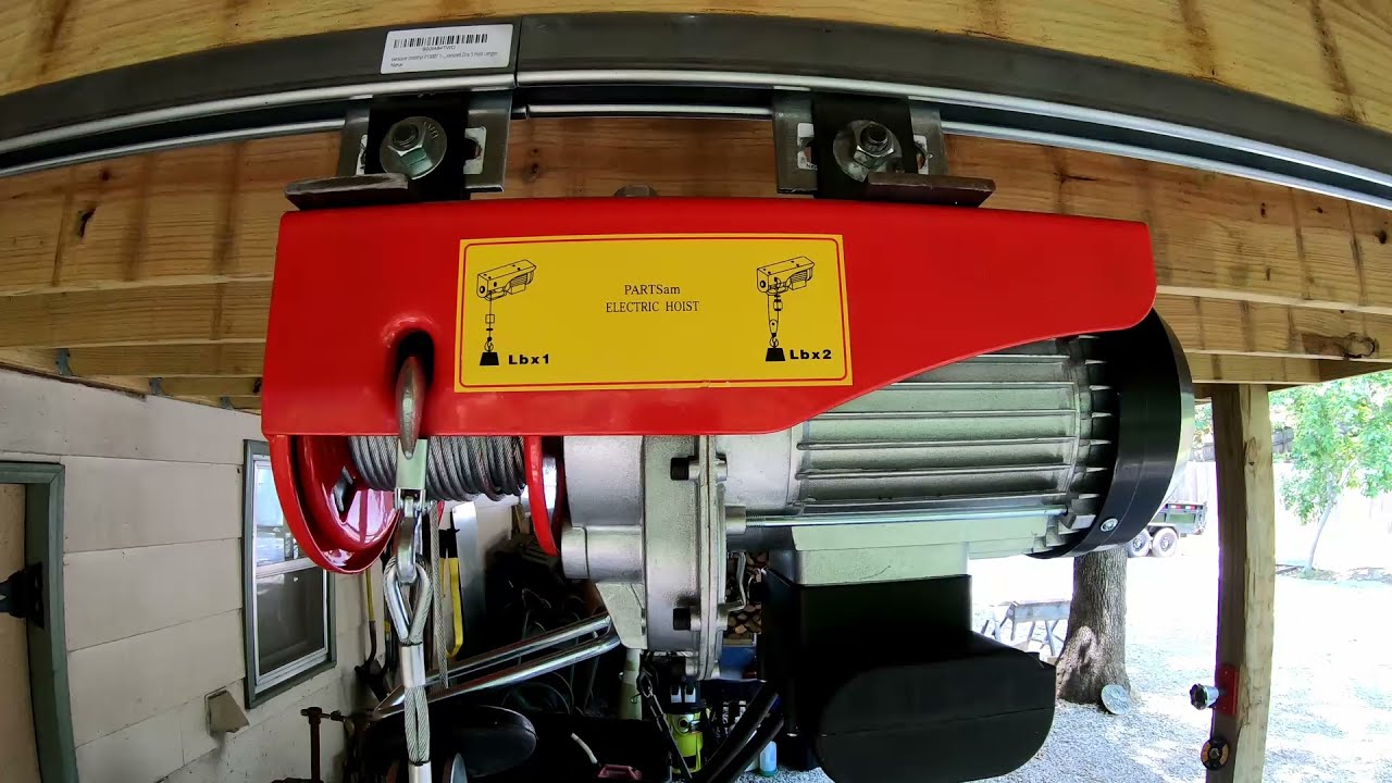 Harbor Freight Electric Hoist Setup