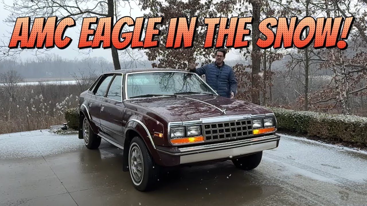 The Quirky 1982 AMC Eagle Loves Playing In The Snow!  Learn About the Eagle's Unique 4WD Setup.
