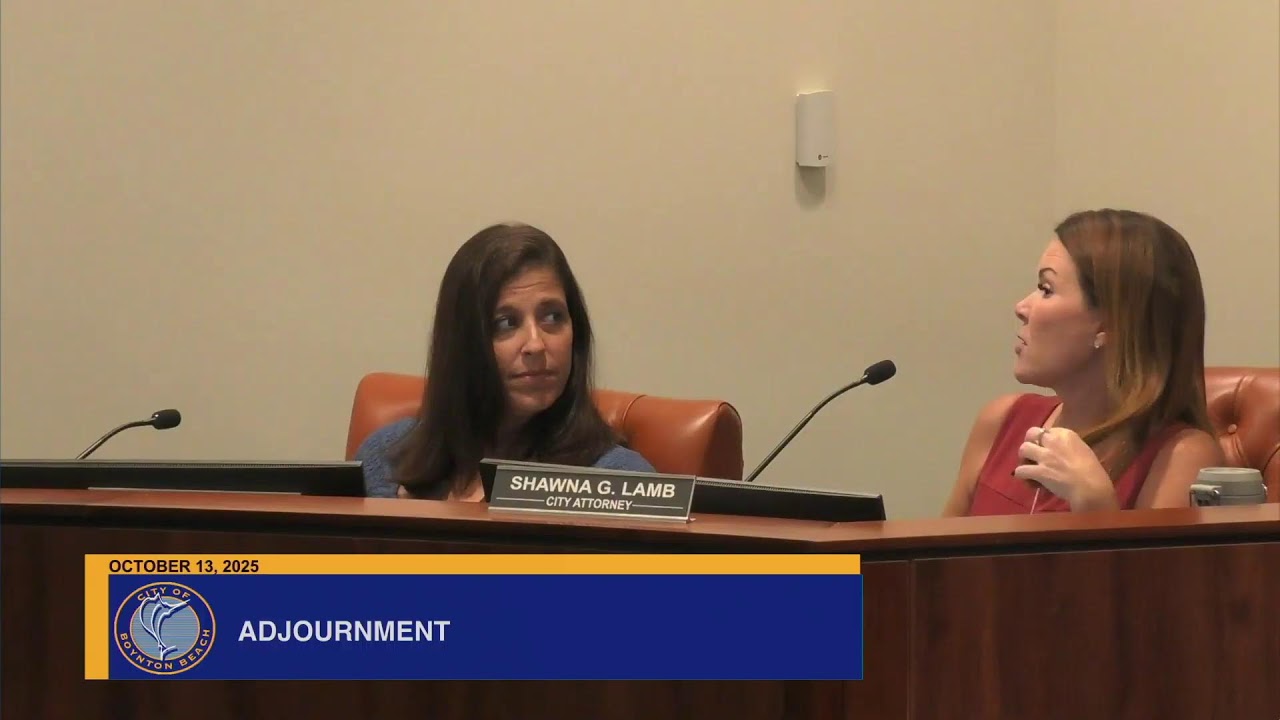 City of Boynton Beach, FL October 13, 2025 Charter Review Committee Meeting