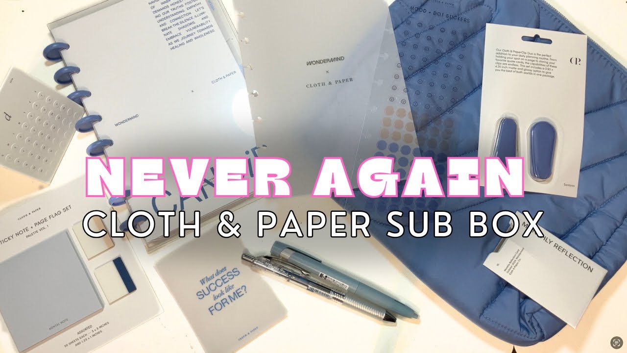 Cloth & Paper WonderMind Collab Sub Box Honest Review | October 2024 | Alaskan Anna