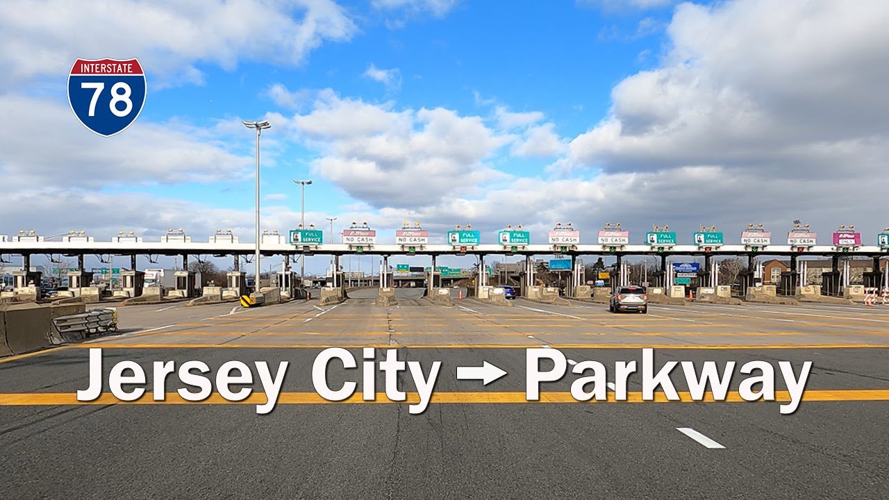 4K Interstate 78 Westbound Holland Tunnel to GS Parkway (Phillipsburg Newark Expy) - NJ Highways