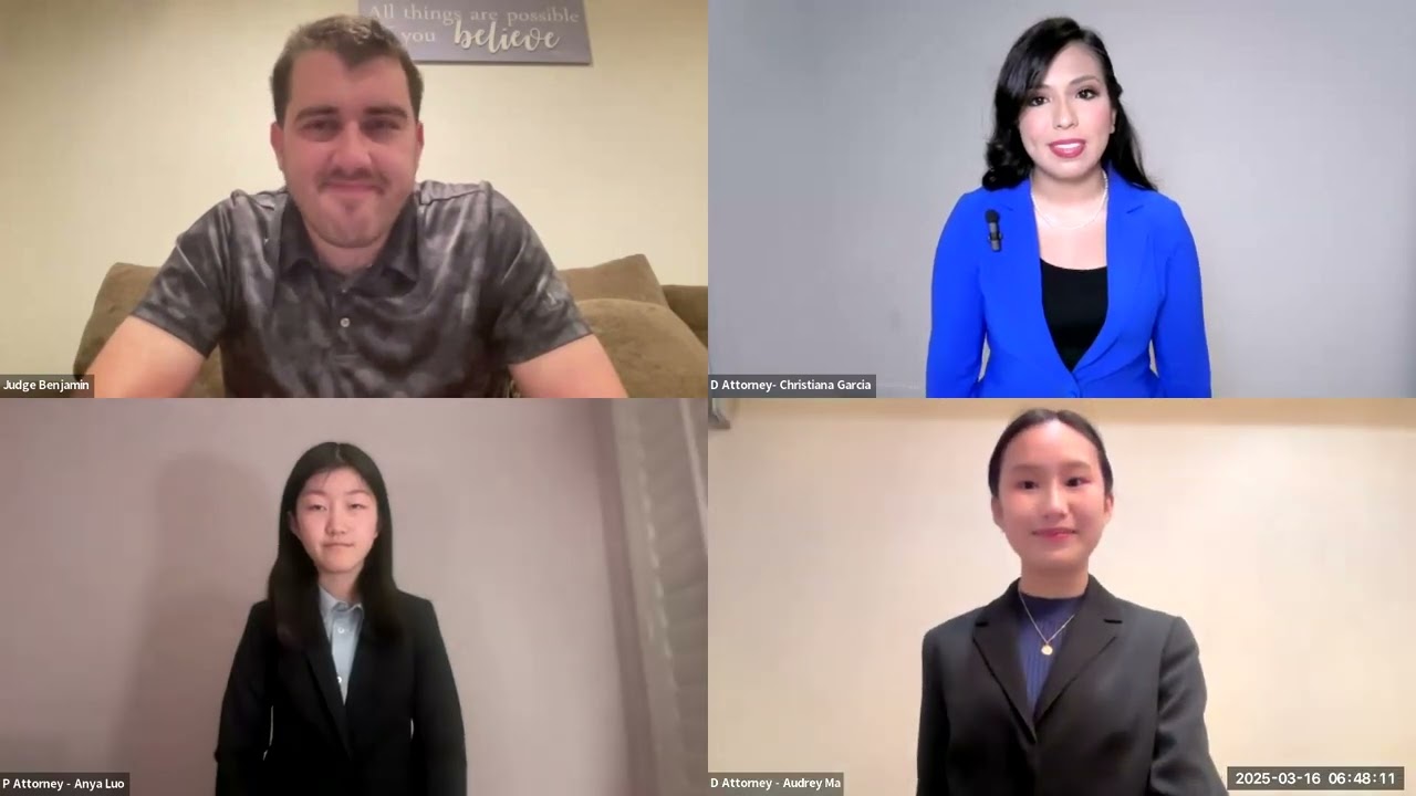 International Mock Trial League: February Finals (2025)