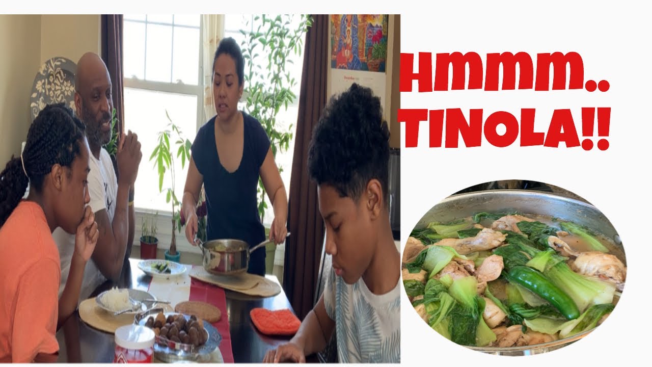 Black American-Filipino Family loves TINOLA!!!Blasian Family/ FILIPINO WIFE