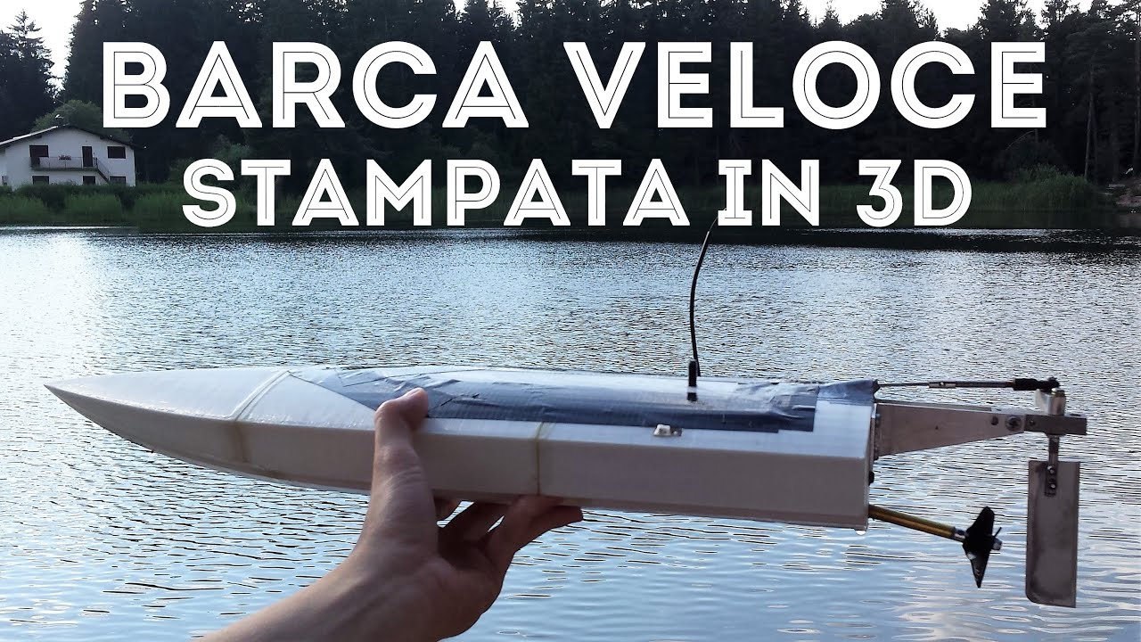 Barca Veloce RC Stampata in 3D con Motore Brushless da 1000W - Fai Da Te
