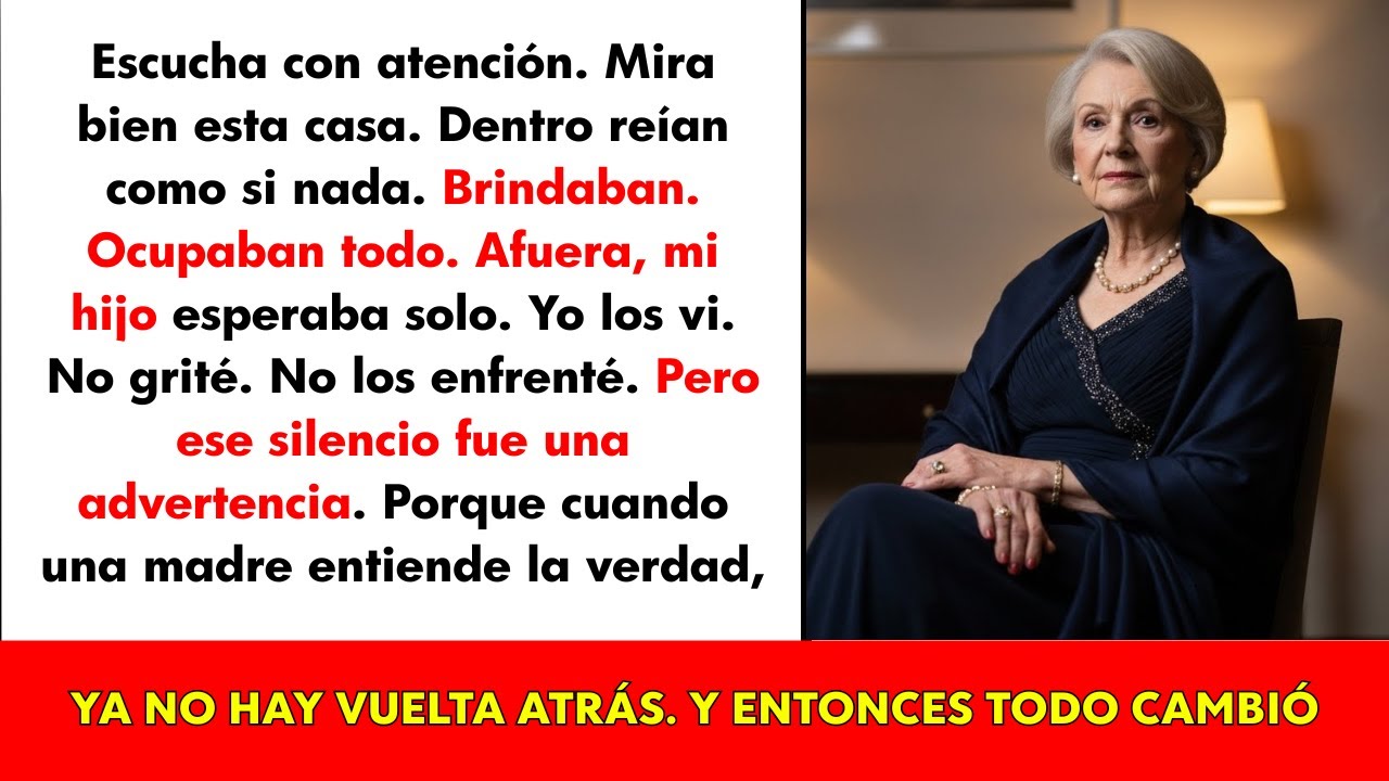 Mi esposo y su familia se divertían en mi casa mientras mi hijo estaba solo afuera. Respondí con…