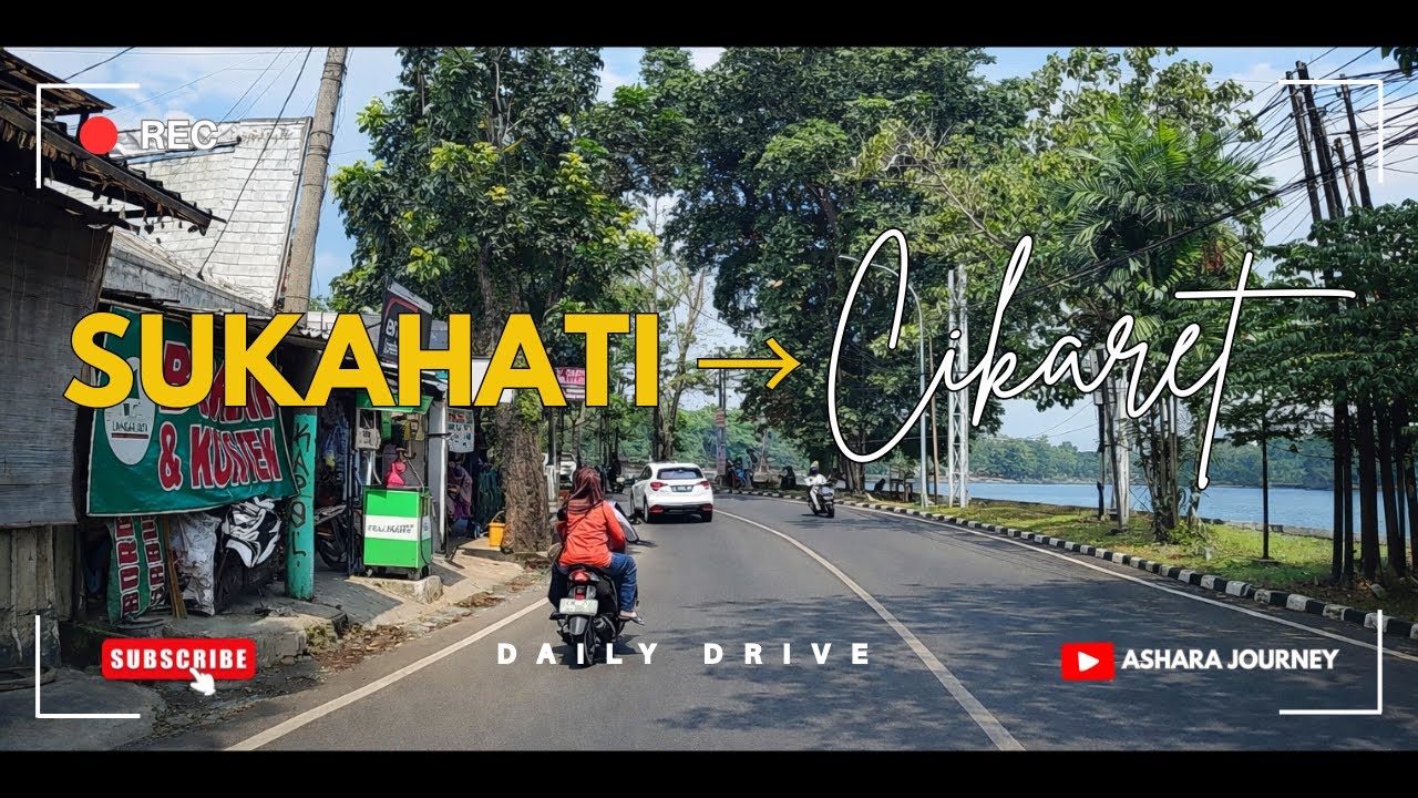 Menelusuri Jalan Cikaret dari Sukahati Cibinong | Suasana Jalan Pinggir Situ