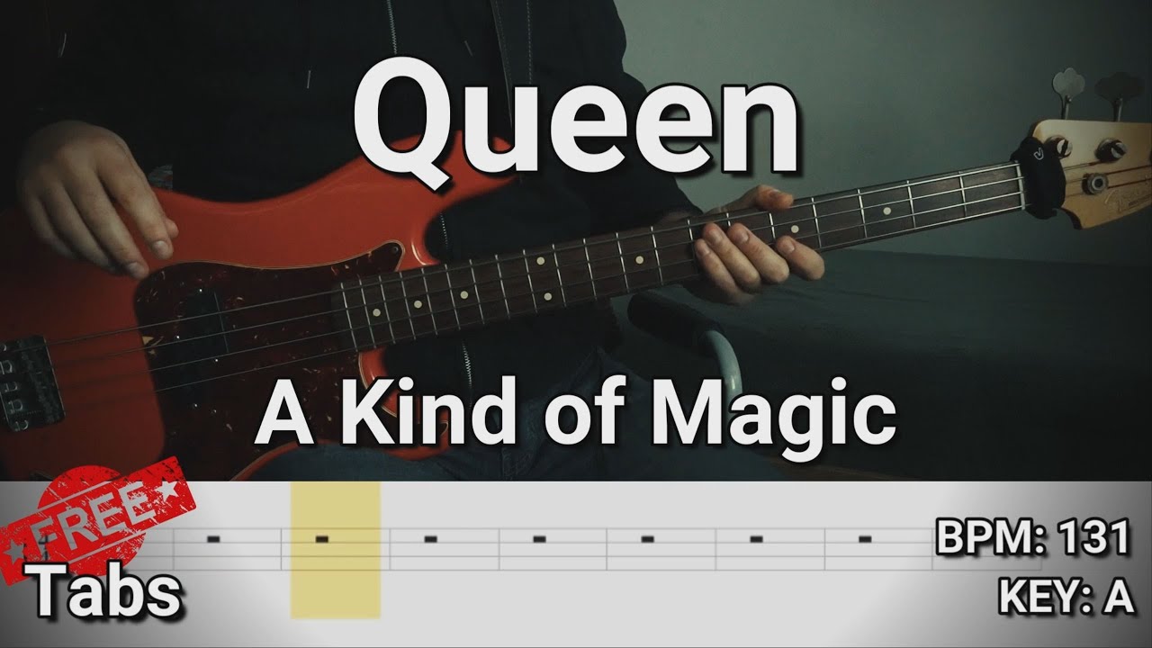 Queen - A Kind of Magic (Bass Cover) Tabs
