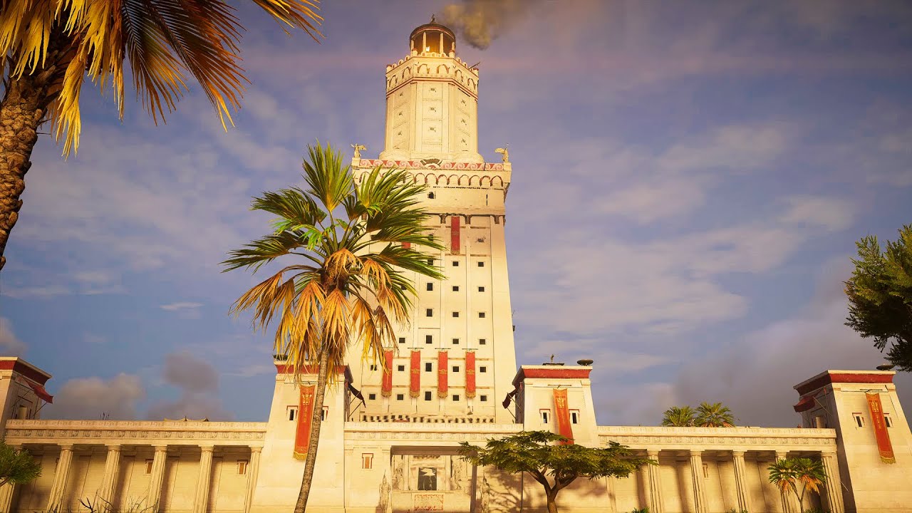 Walking in the Lighthouse of Alexandria 4k 48 BC - Egypt