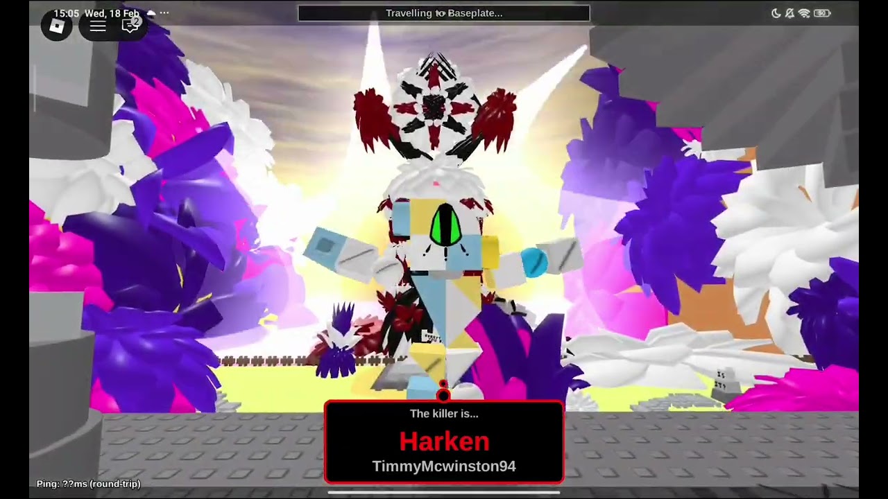 playing die of death on roblox
