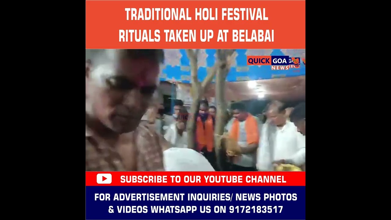 Traditional Holi Festival Rituals taken up at Belabai , hundreds of Devotees gather for blessings