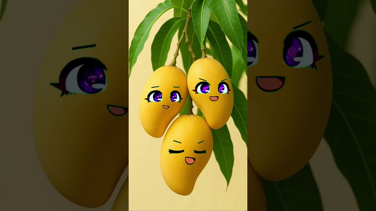 Cute Mango Fruit | Mango Happy Juice #fruit #happyjuice #animation #shorts #funny #cartoon