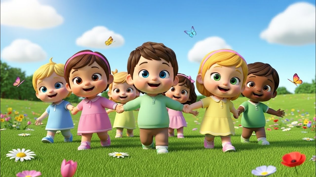 Walking Walking Nursery Rhyme 👣 | Action Songs for Kids | Learn Movements & Fun