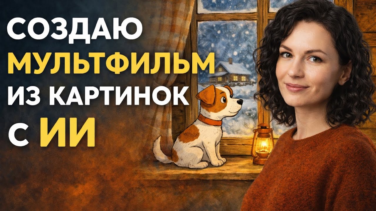 Как оживить картинки и сделать мультфильм | Зимняя история