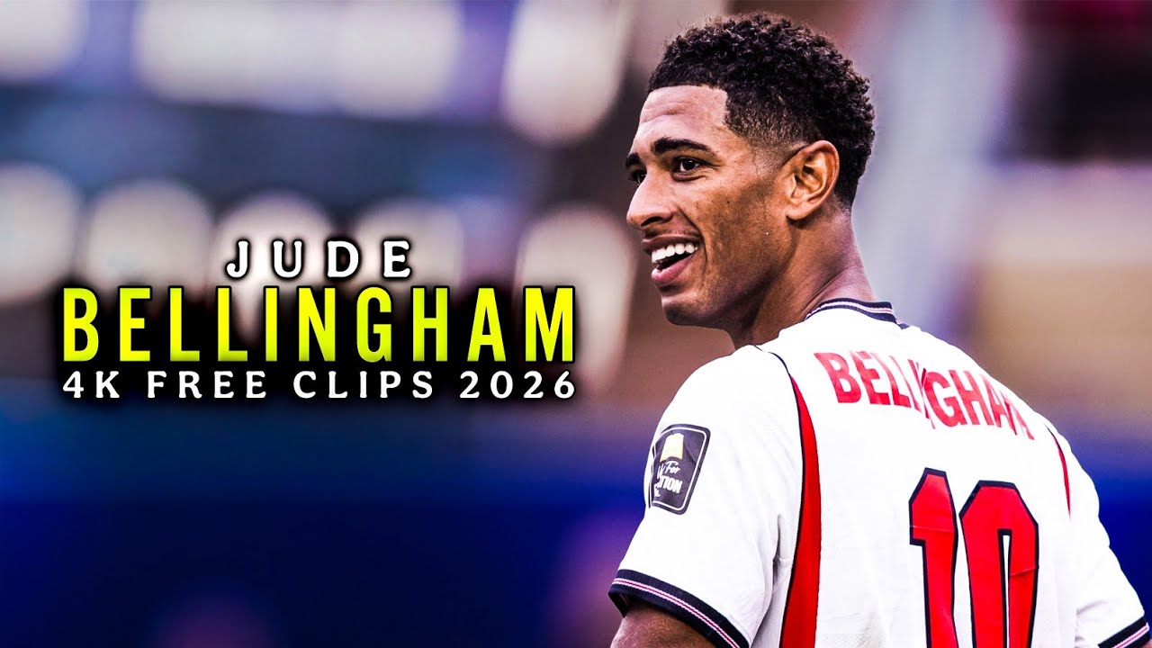 Jude Bellingham England 2026 🏴󠁧󠁢󠁥󠁮󠁧󠁿 Free Clips &bull; 4K Scenepack