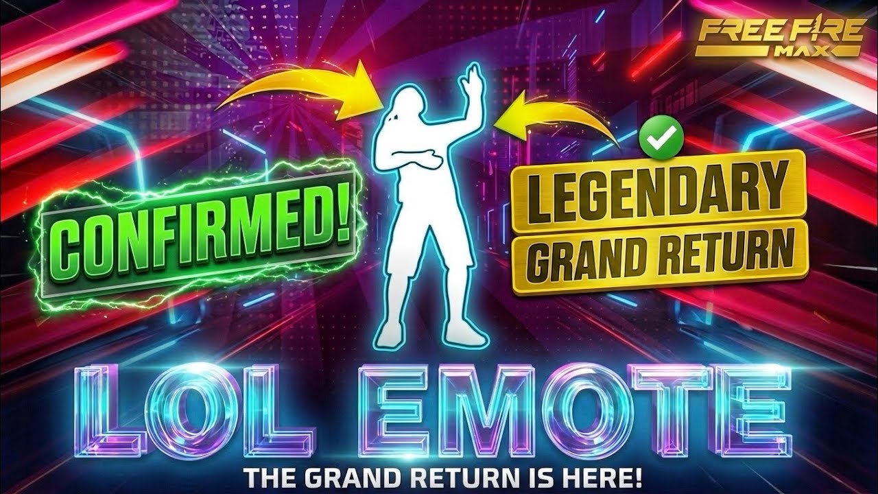 Lol Emote Return Confirm Date|Lol Emote Return In Free Fire|Lol Emote Return|Free Fire New Event 