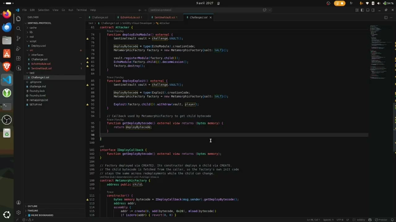 Wonderland CTF #1 - Sentinel Protocol (Solidity Security Walkthrough)