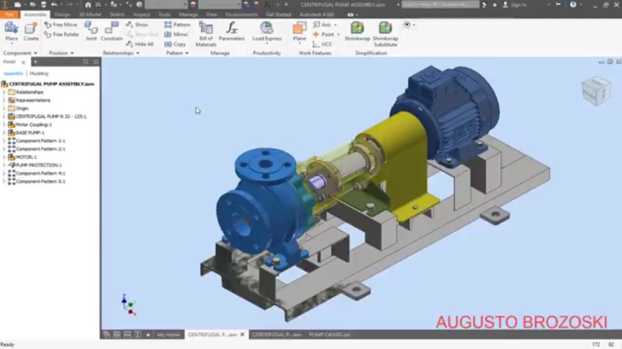 AUTODESK INVENTOR CENTRIFUGAL PUMP 1 - 9
