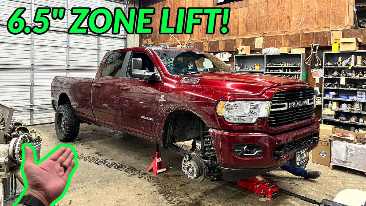 INSTALLING ZONE OFFROAD LIFT ON A 2021 5th GEN 3500 CUMMINS!