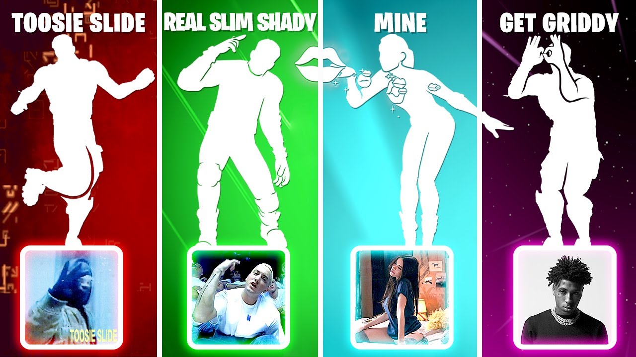 Legendary Fortnite Dances with the Actual Music