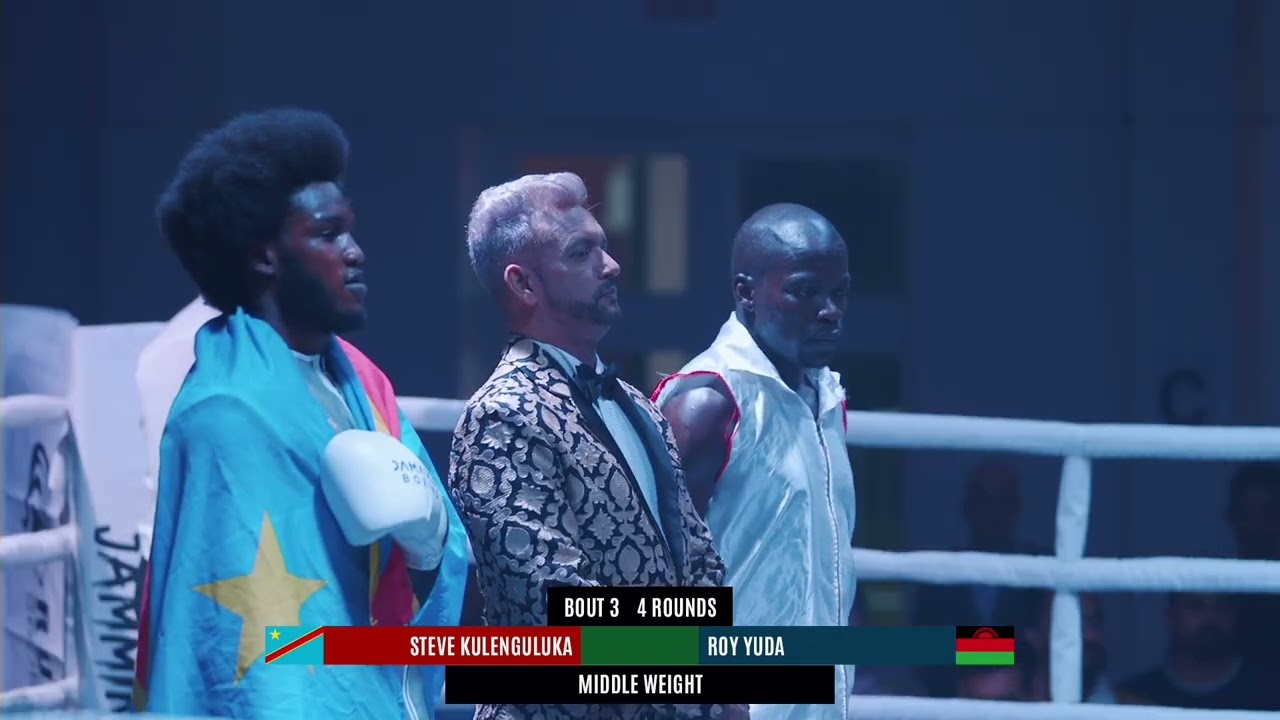 BOXING&JAMMIN III Full Match Replay | Steve Kulenguluka (RDC) vs  Roy yuda (Malawi)