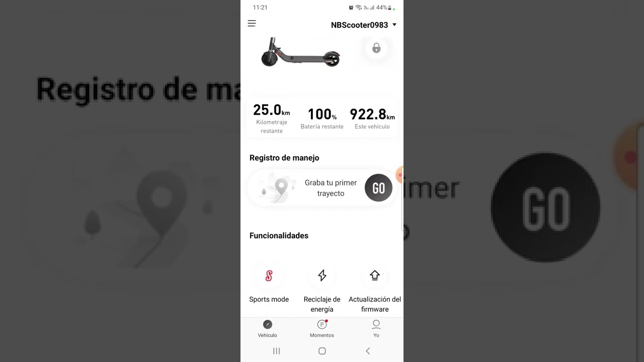 Monopatin Grin Seway ES2- Reciclaje de energía, límite máximo de carga y  Configuración de velocidad