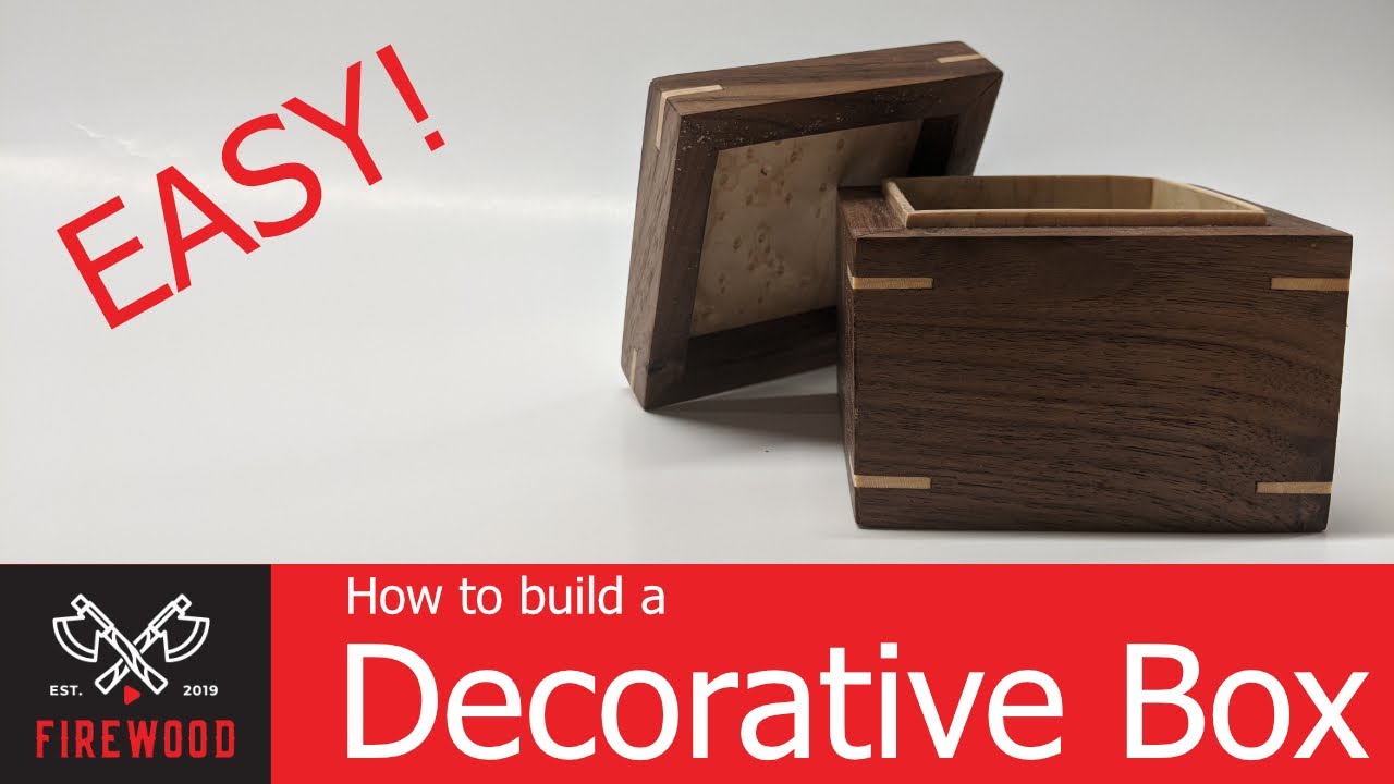 How to build a Decorative Box. Easy Beginners woodworking project