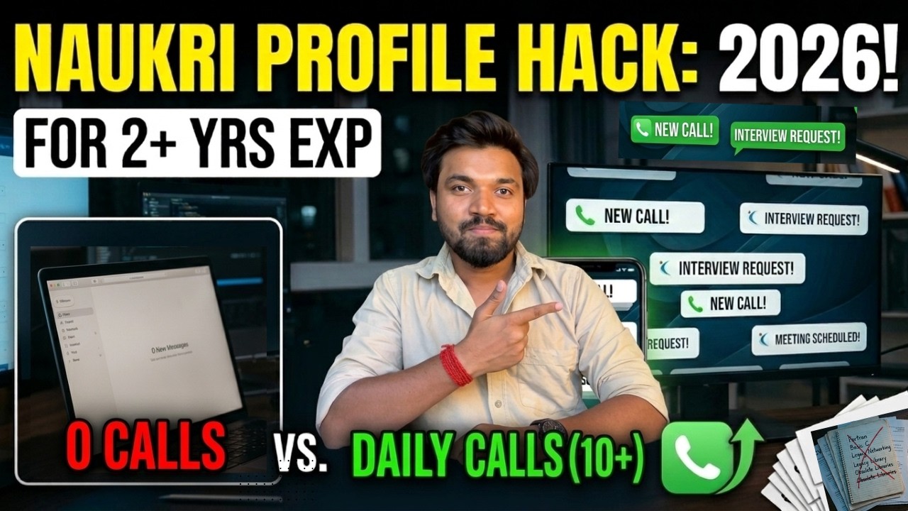 Naukri Profile Hack: 2026 Hidden Settings for 2+ YRS EXP 🚀