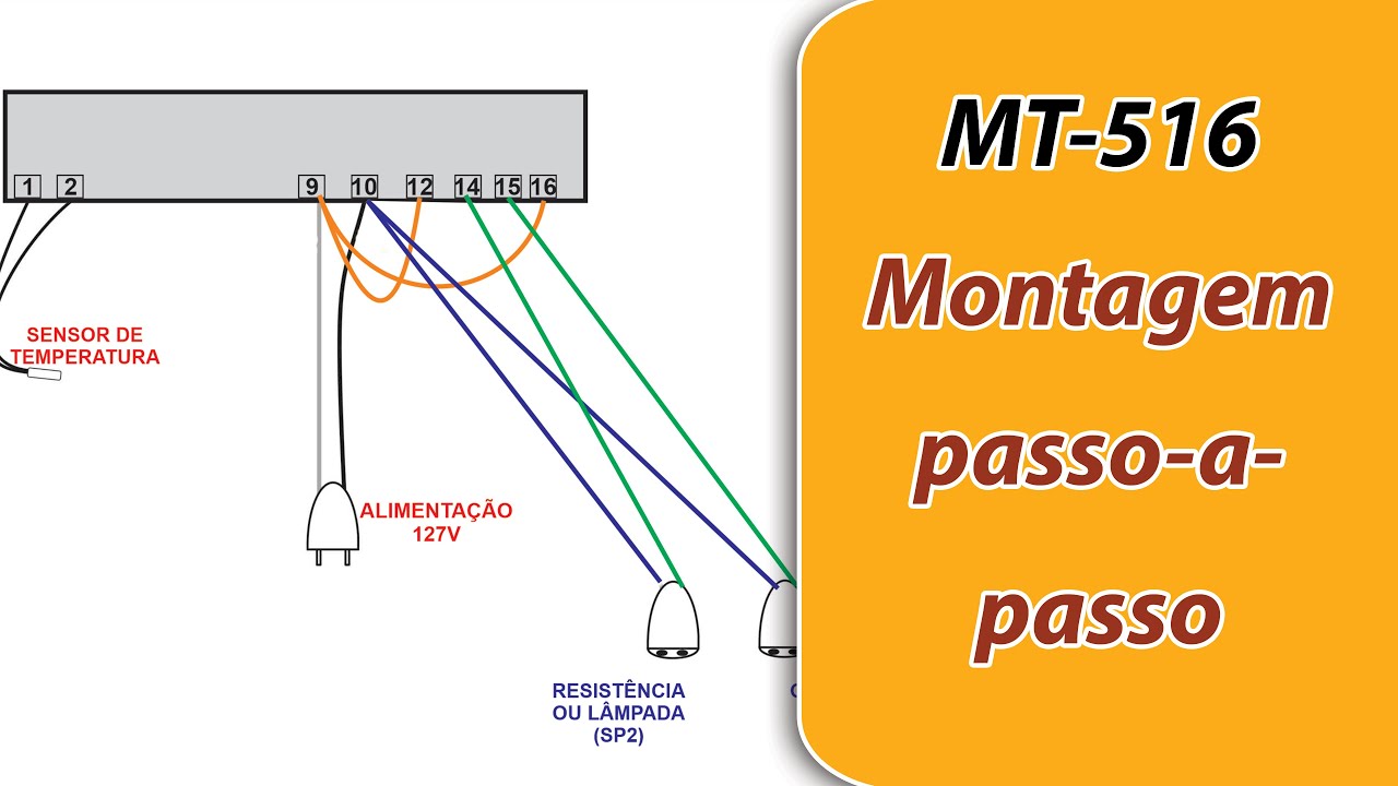 Aprenda a Montar o Esquema Elétrico do Fulgauge MT-516: Controlador de Temperatura de Dois Estágios