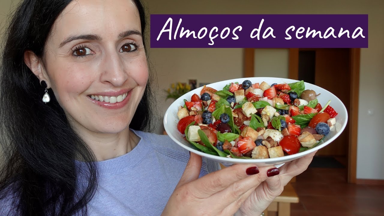 Almoços da semana com muitas sugestões de saladas para a Primavera e Verão