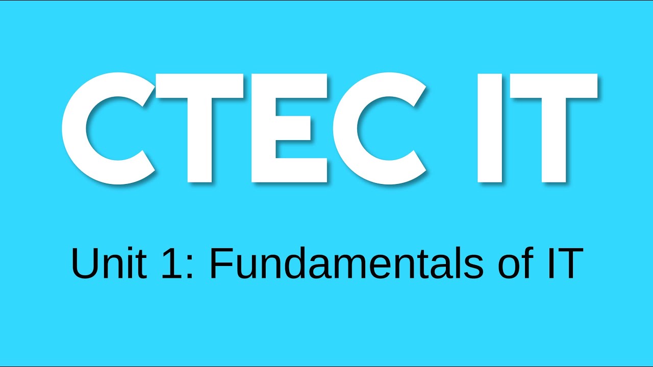 Cambridge Technicals IT - Unit 1 Exam Overview & Introduction