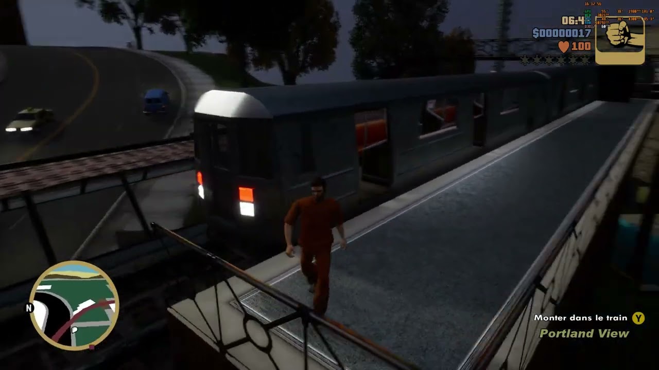 Je vais dans le métro de GTA III