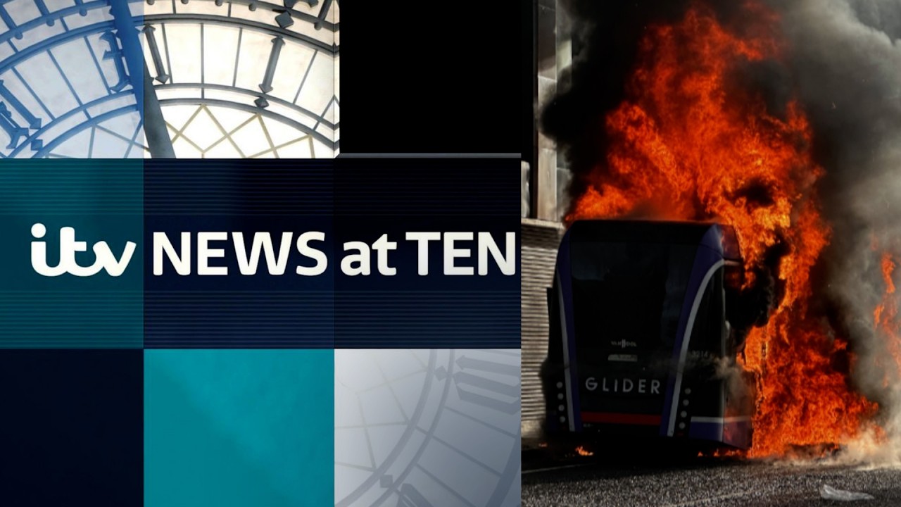 Disorder on streets of Belfast following knife attack: Watch ITV News at Ten LIVE