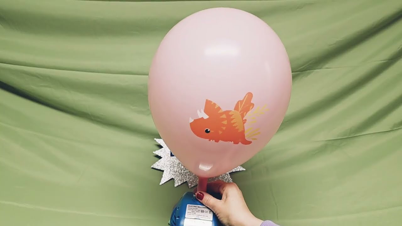 DINOSAUR BALLOON INFLATION AND DEFLATION!!!