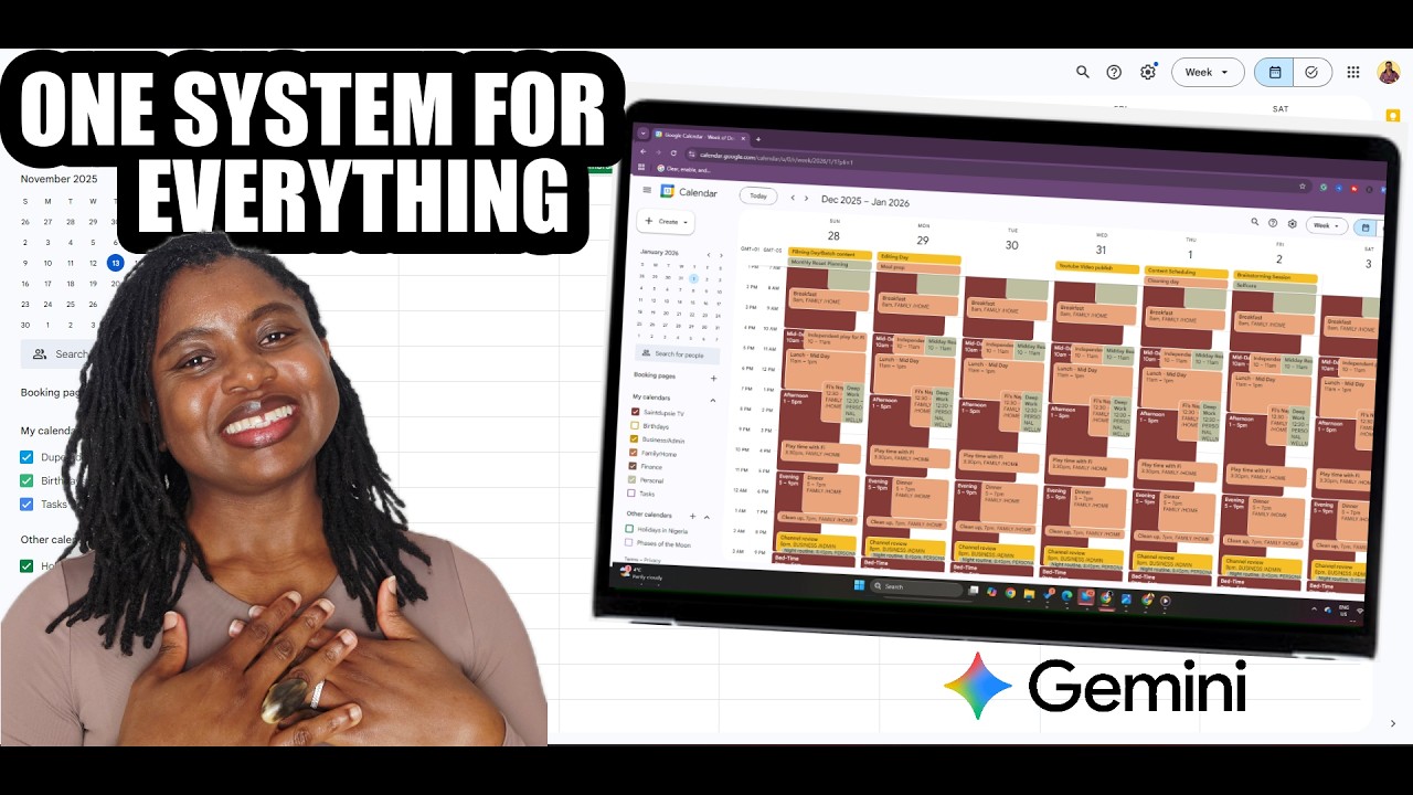 Google Calendar + Gemini AI: BUILD Your Personal Productivity System (here's how)